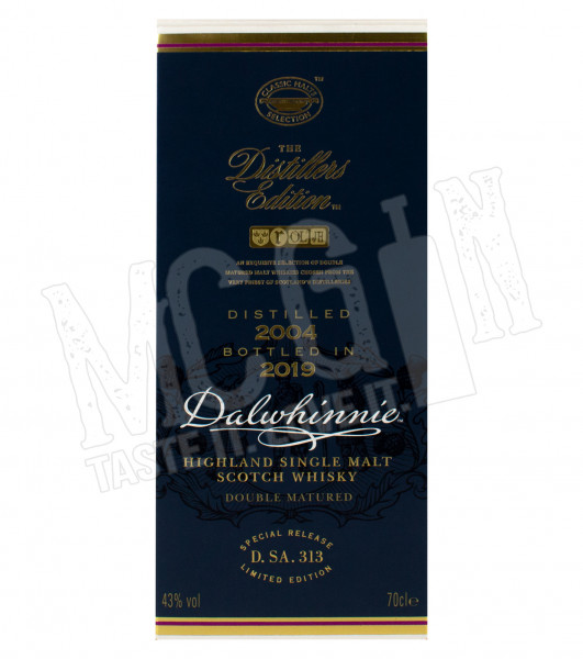 Dalwhinnie 2004 Double Matured Distillers Edition Bottled 2019 - 0.7L- 43%