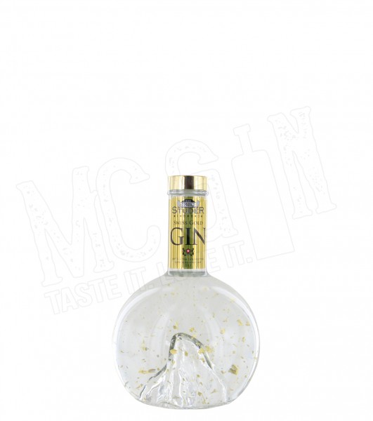 Studer Swiss Gold Gin in der Matterhorn-Flasche - 0.7L