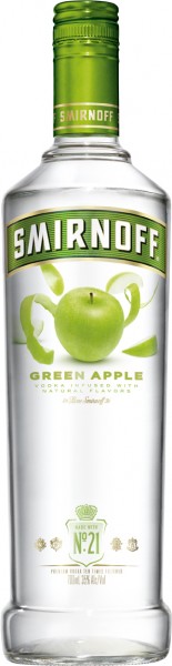 Smirnoff Flavours Vodka Green Apple - 0.7L